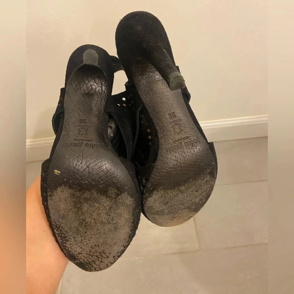 Pedro Garcia Yinon 'Perfed' Low Rider Bootie Heel Black Size 9 - Picture 9 of 10